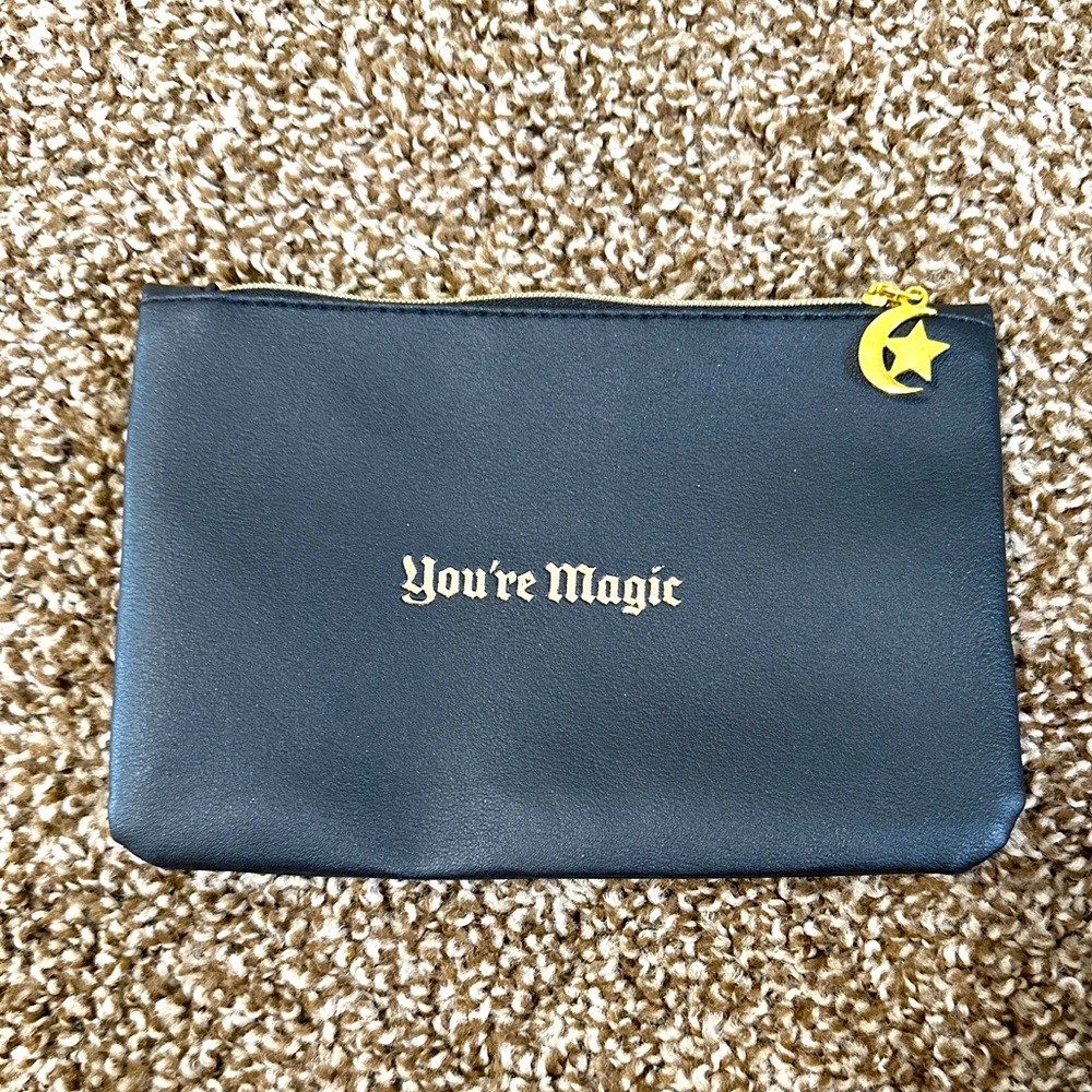 Black makeup bag